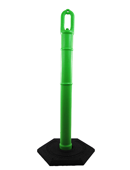 42\" GREEN Ringtop Tube with 12 Lb. Base