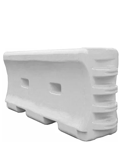 72\"L x 32\"H x 18\"W WHITE TrafFix Water-Wall Water-Filled Barrier