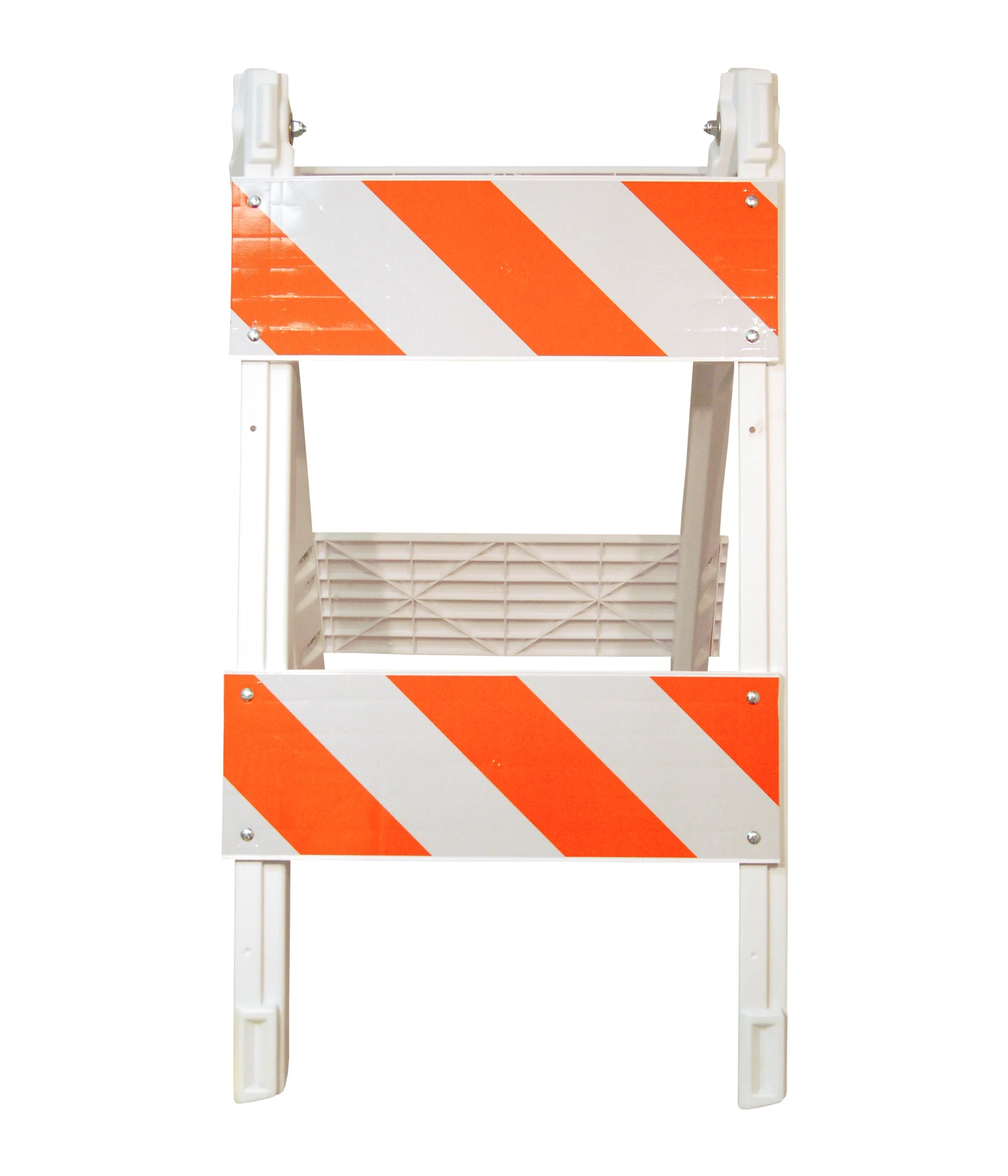 45\" H x 24\" W Folding Plastic Type II Barricade w/Engineer Grade (EG) Reflective Sheeting