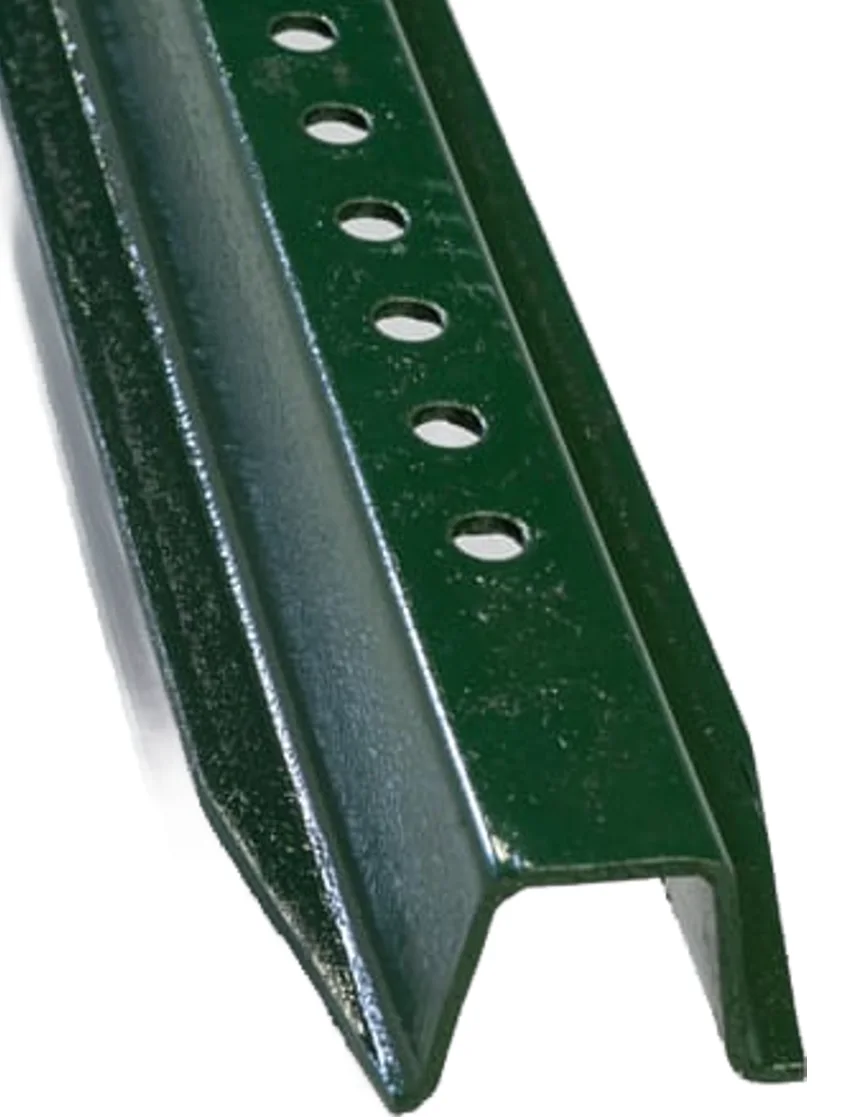 8\u0027 Steel U-Channel Sign Post, Painted Highway Green, 2 lbs/ft