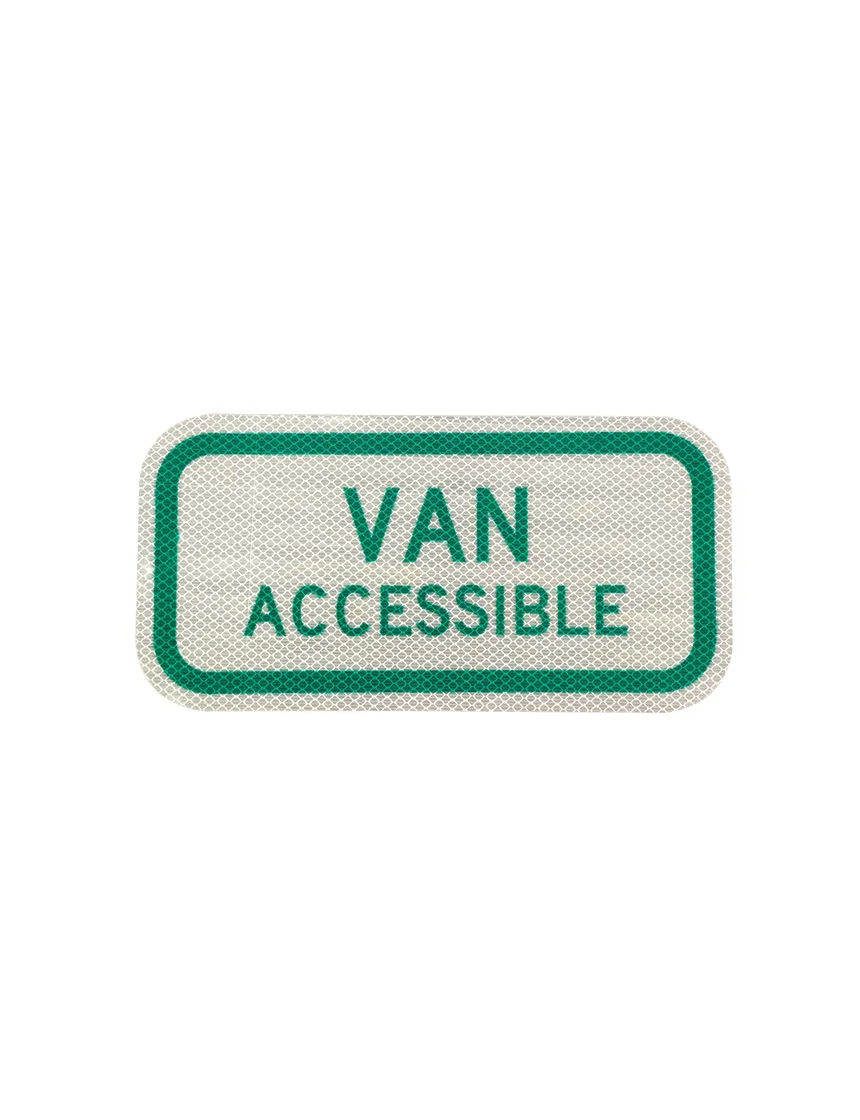 van accessible sign r7 8a