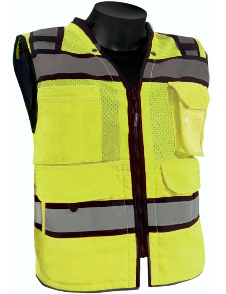 Liberty HiVizGard™ Tech Series, All Mesh Class 2 Surveyor Vest, Lime, 4XL