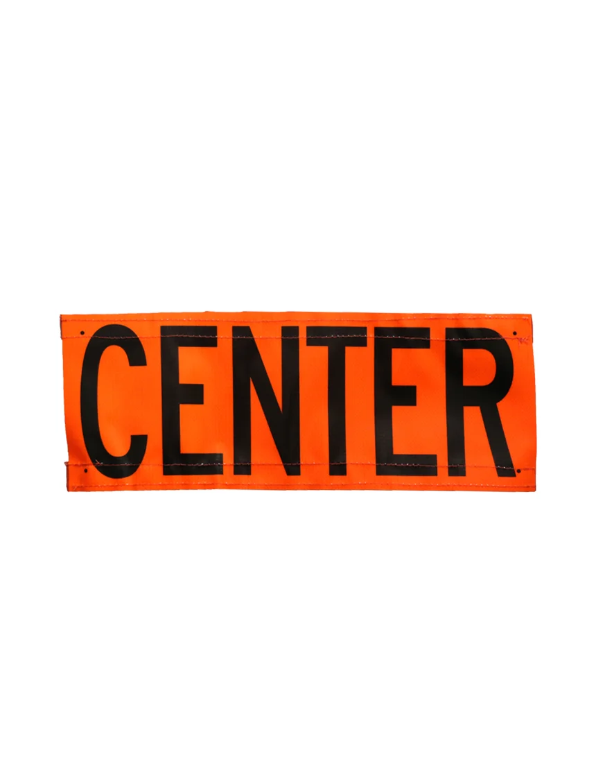 Velcro Overlay for 36\", Non-Reflective, Roll Up Sign, CENTER