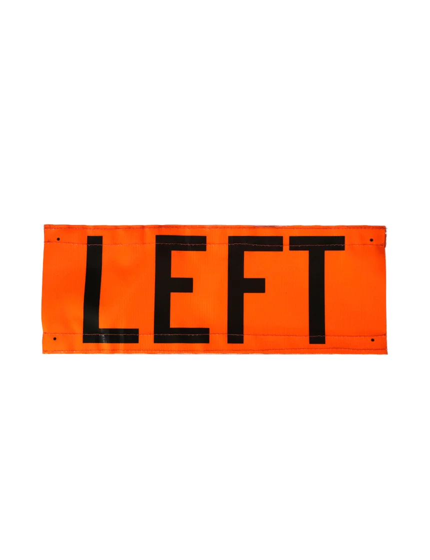 Velcro Overlay for 36\", Non-Reflective, Roll Up Sign, LEFT