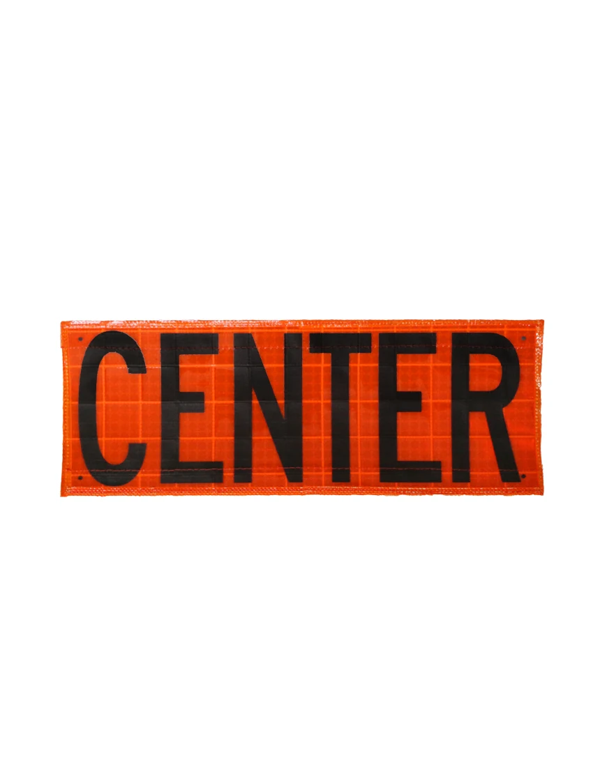 Velcro Overlay for 36\", Reflective, Roll Up Sign, CENTER