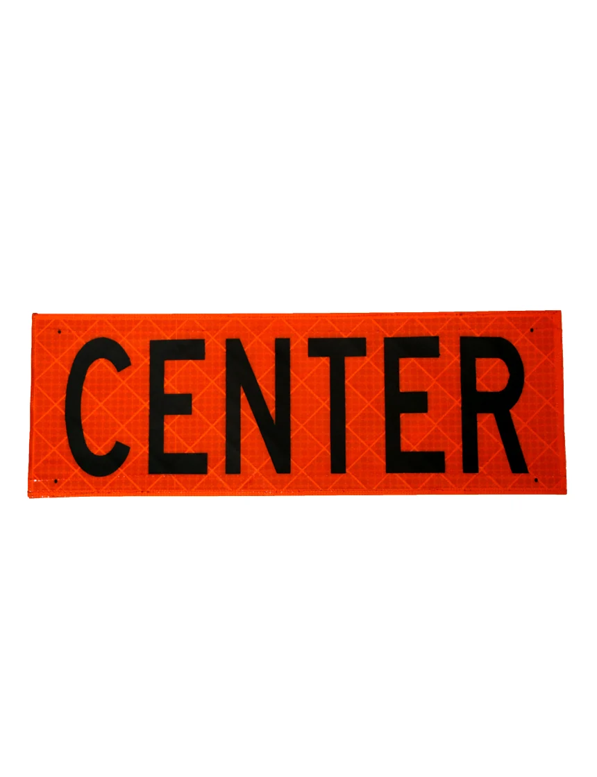 Velcro Overlay for 48\", Reflective, Roll Up Sign, CENTER