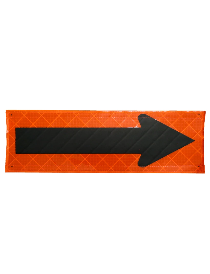 Velcro Overlay For 36\", Reflective, Roll Up Sign, Reversible Direction Arrow