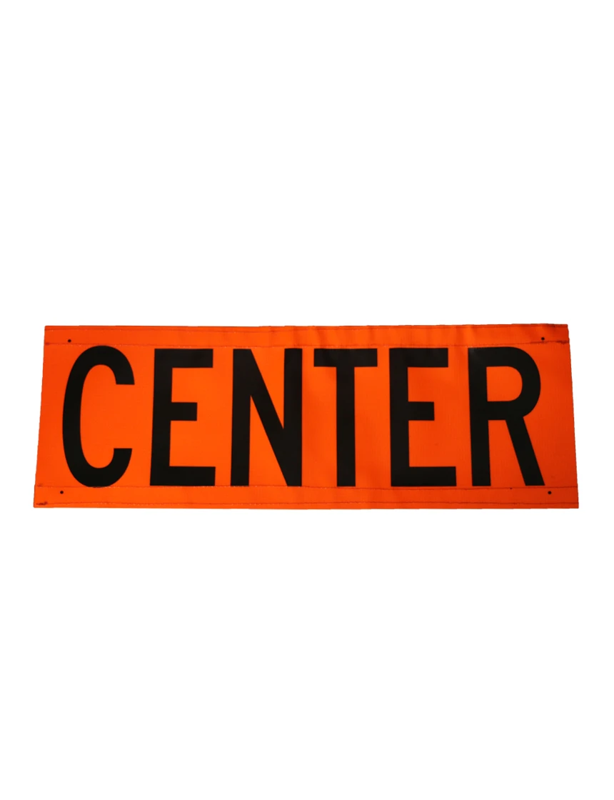 Velcro Overlay for 48\", Non-Reflective, Roll Up Sign, CENTER