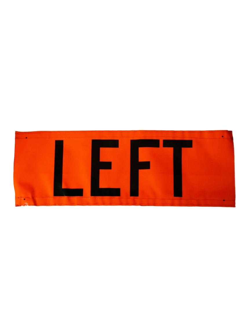 Velcro Overlay for 48\", Non-Reflective, Roll Up Sign, LEFT