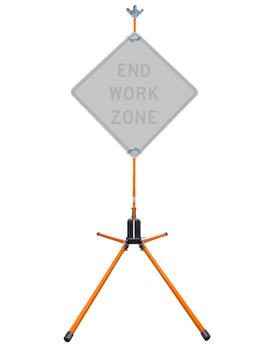 Watchdog SS440 Heavy Duty Steel Double Spring Sign Stand for Rigid Signs
