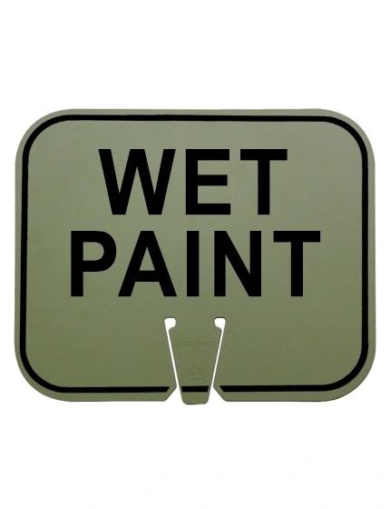 wet paint clip on sign non reflective olive drab