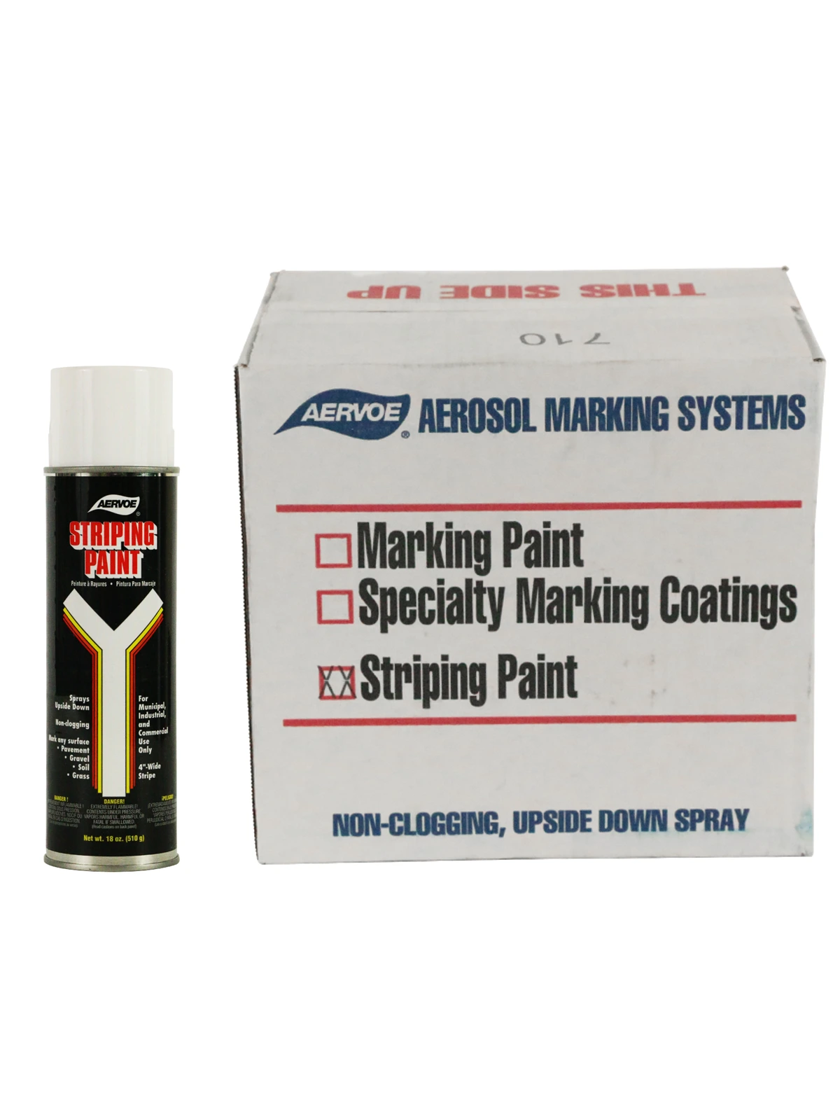 White Solvent Based, Striping Paint (Case of 12)