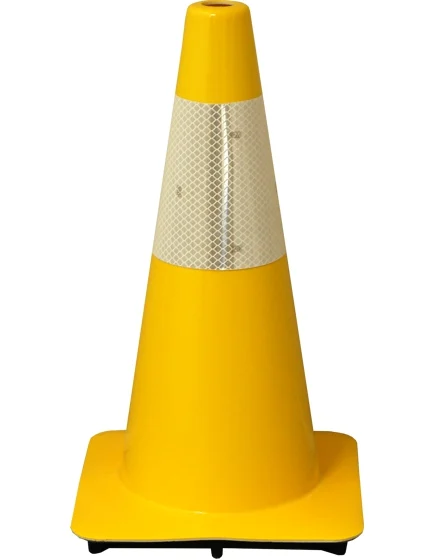 Yellow 18\" Traffic Cone w/6\" Reflective Collar