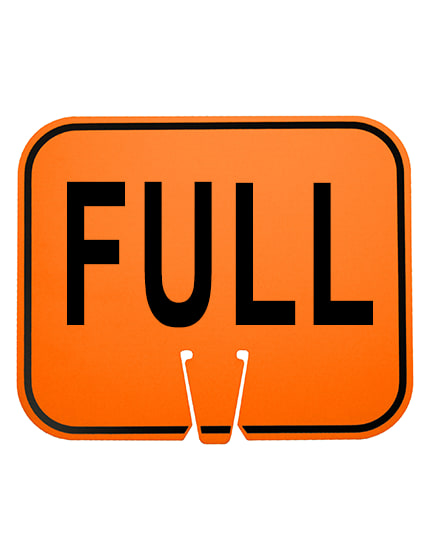 12 3/4\" X 10 1/2\", Non-Reflective Clip On Sign, Full