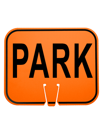12 3/4\" x 10 1/2\", Non-Reflective Clip On Sign, PARK