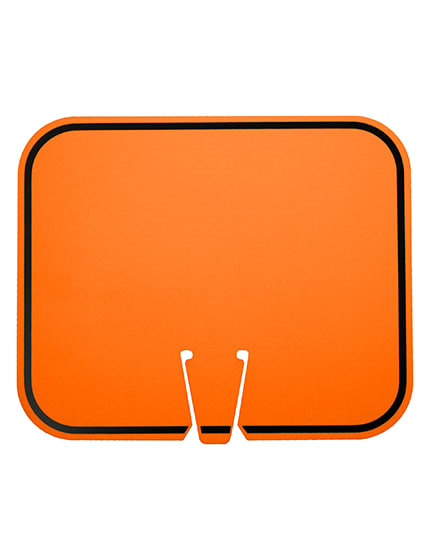 12 3/4\" X 10 1/2\", Abs Clip-On-Sign For Traffic Cones, Burnt Orange, Single Insert