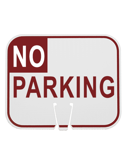 Horizontal, Non-Reflective, Clip-On-Sign