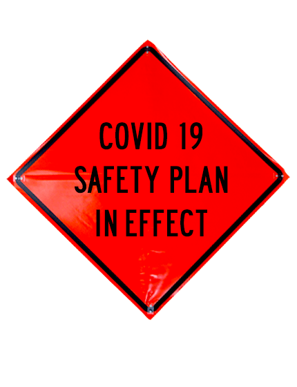 36\" Heavy Duty, Non-Reflective Roll-Up Sign