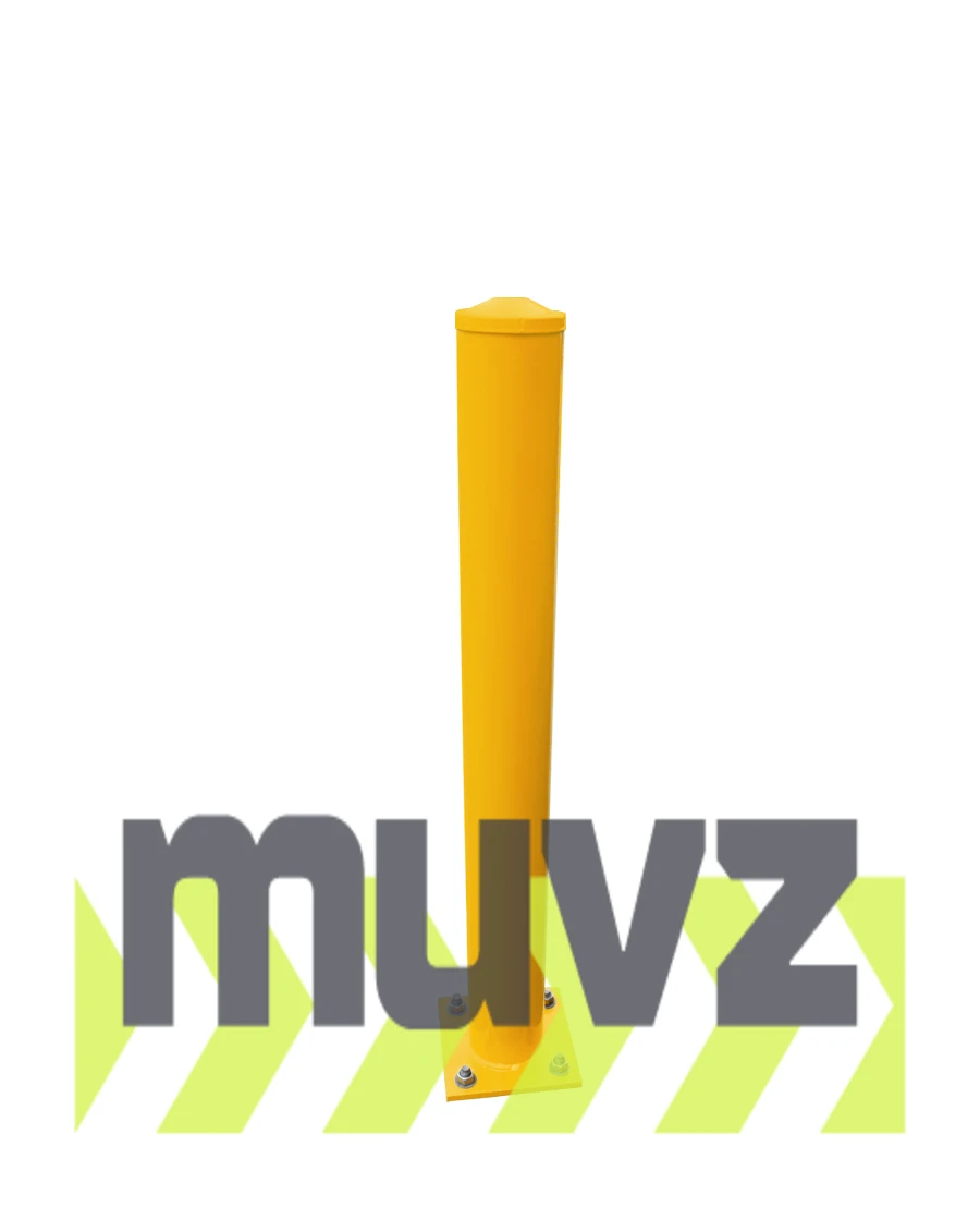 Square Mounting Base, Galvanized Steel w/Yellow Powder Coating