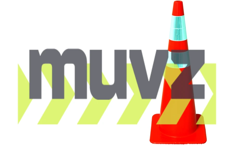 36\" Traffic Cones - Solid Orange 10 lbs