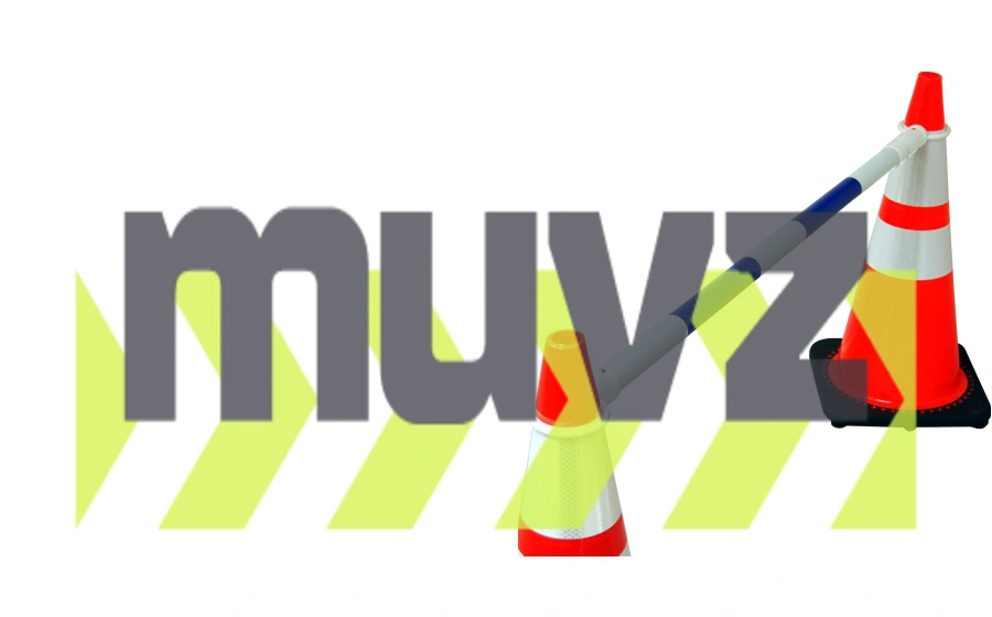 4\u0027 - 7\u0027, \u0027STANDARD\u0027, Blue \u0026 White Reflective Cone Bar