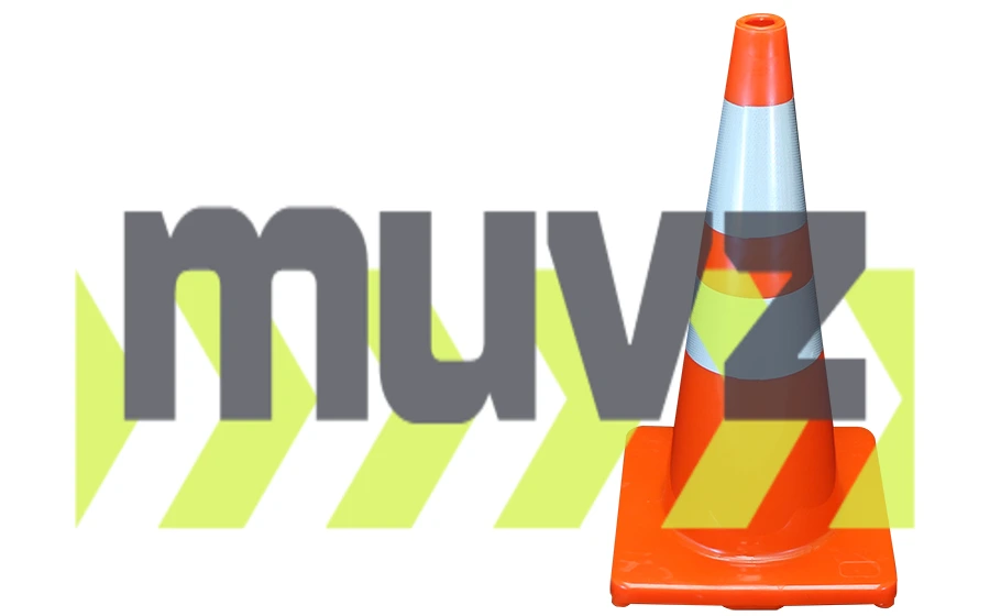 Solid Orange, 28\", 5.0 Lb., Economy Cone w/6\" \u0026 4\" Reflective Collars