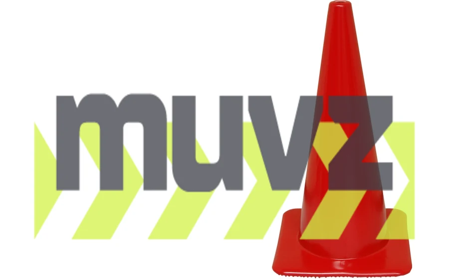 Red 28\" 7.0 Lb Flow Molded Traffic Cone