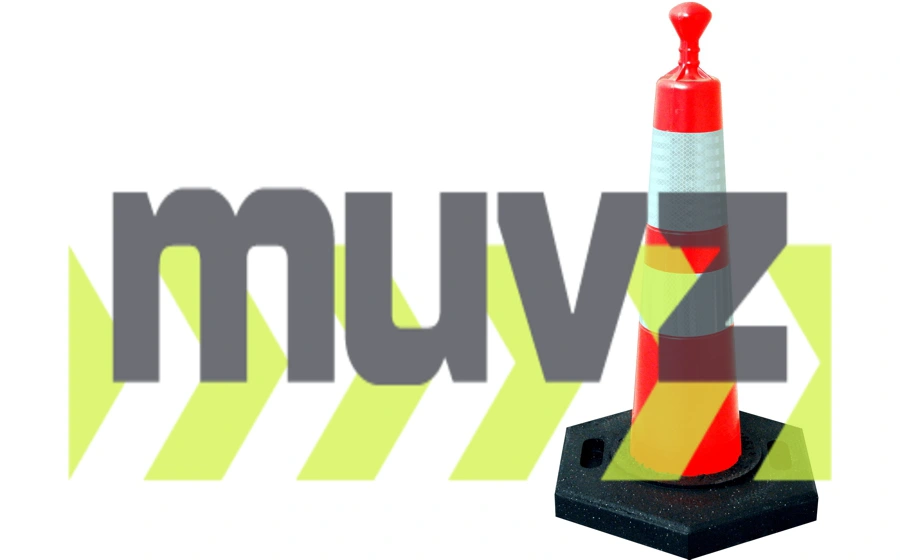 28\" Grabber Cone with 6\" \u0026 4\" Reflective Collars \u0026 10 Lb. Base