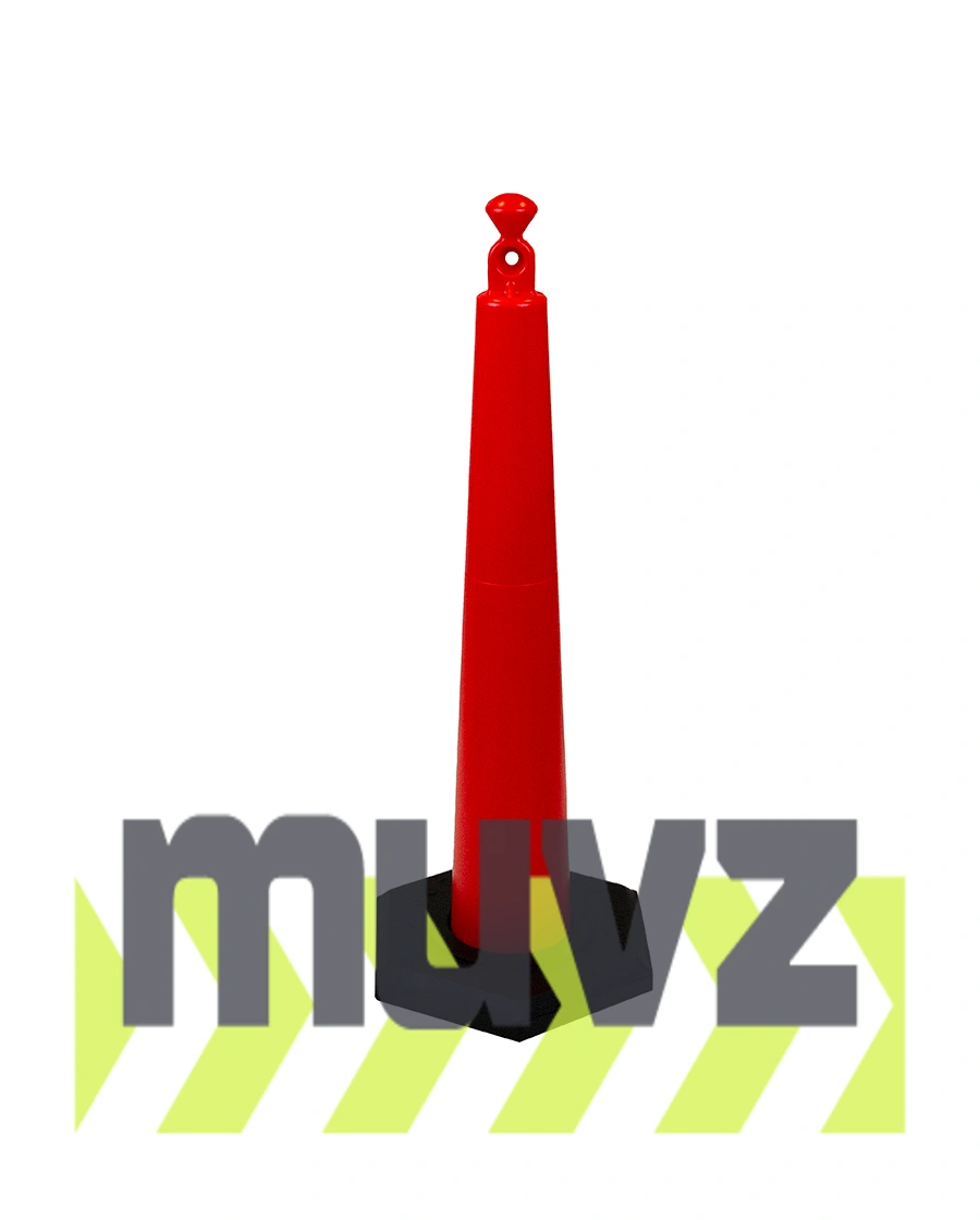 42\" Grabber Cone with 16 Lb. Recycled Rubber Base