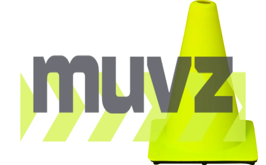 Lime 12\" Flow Molded Traffic Cone