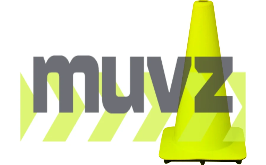 Lime 18\" Flow Molded Traffic Cone