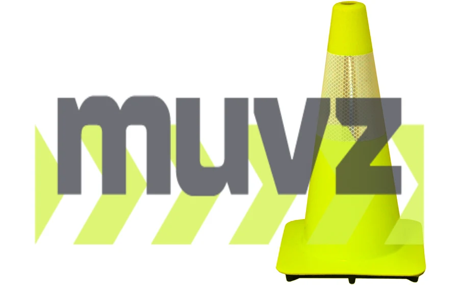 Lime 18\" Cone with 6\" Reflective Collar