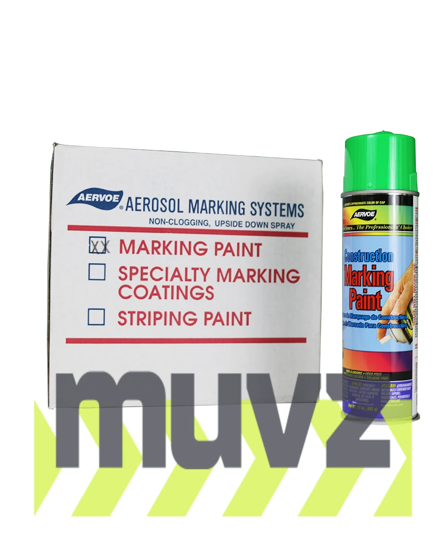 Green Construction Marking Paint (Case of 12)