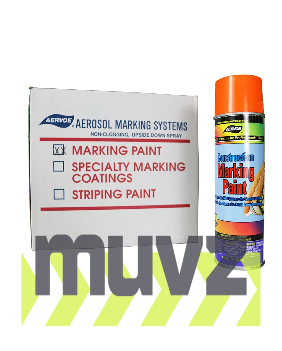 Orange Construction Marking Paint (Case of 12)