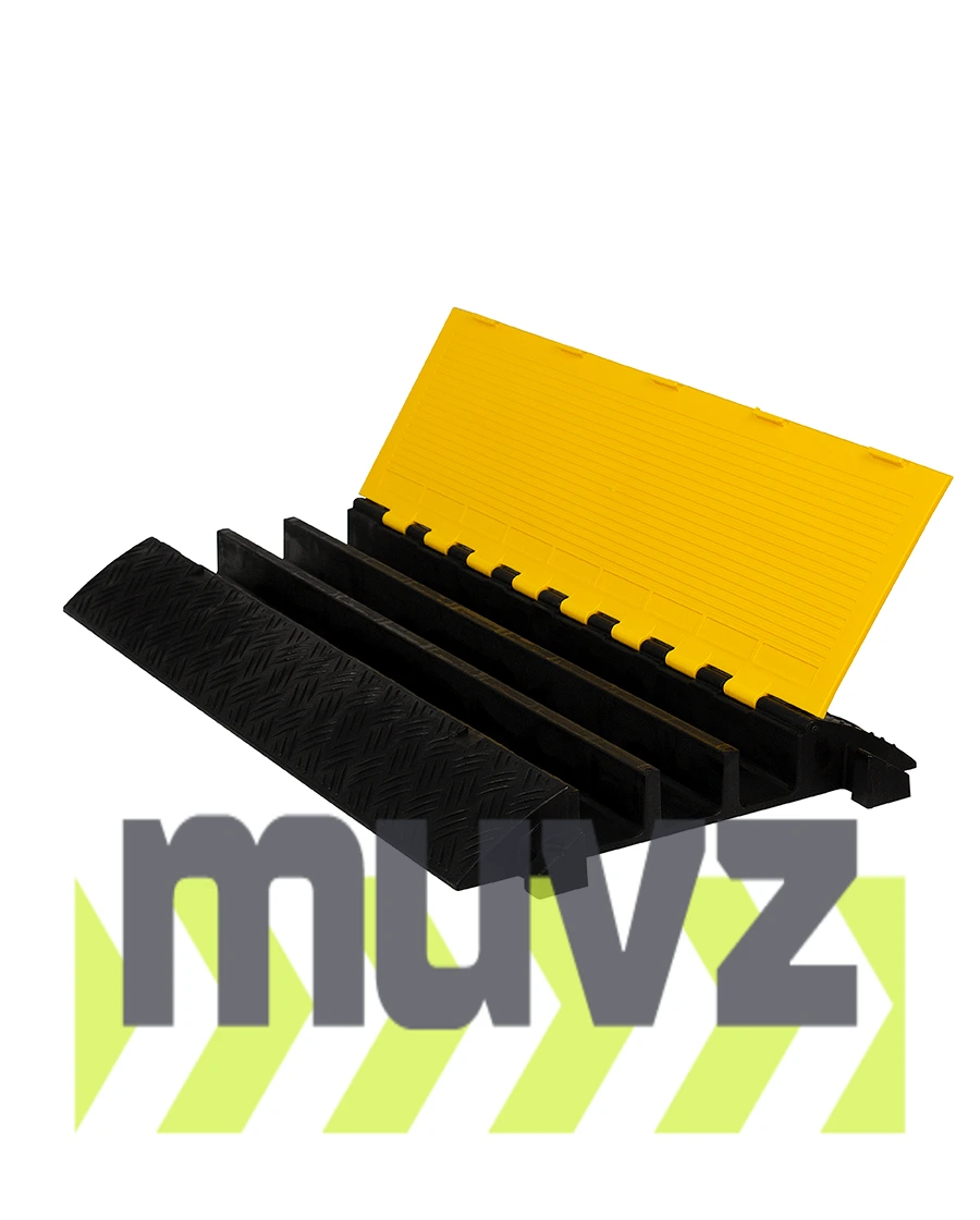 35.5\" x 19.625\", Interlocking, 3-Channel, Cable Protector