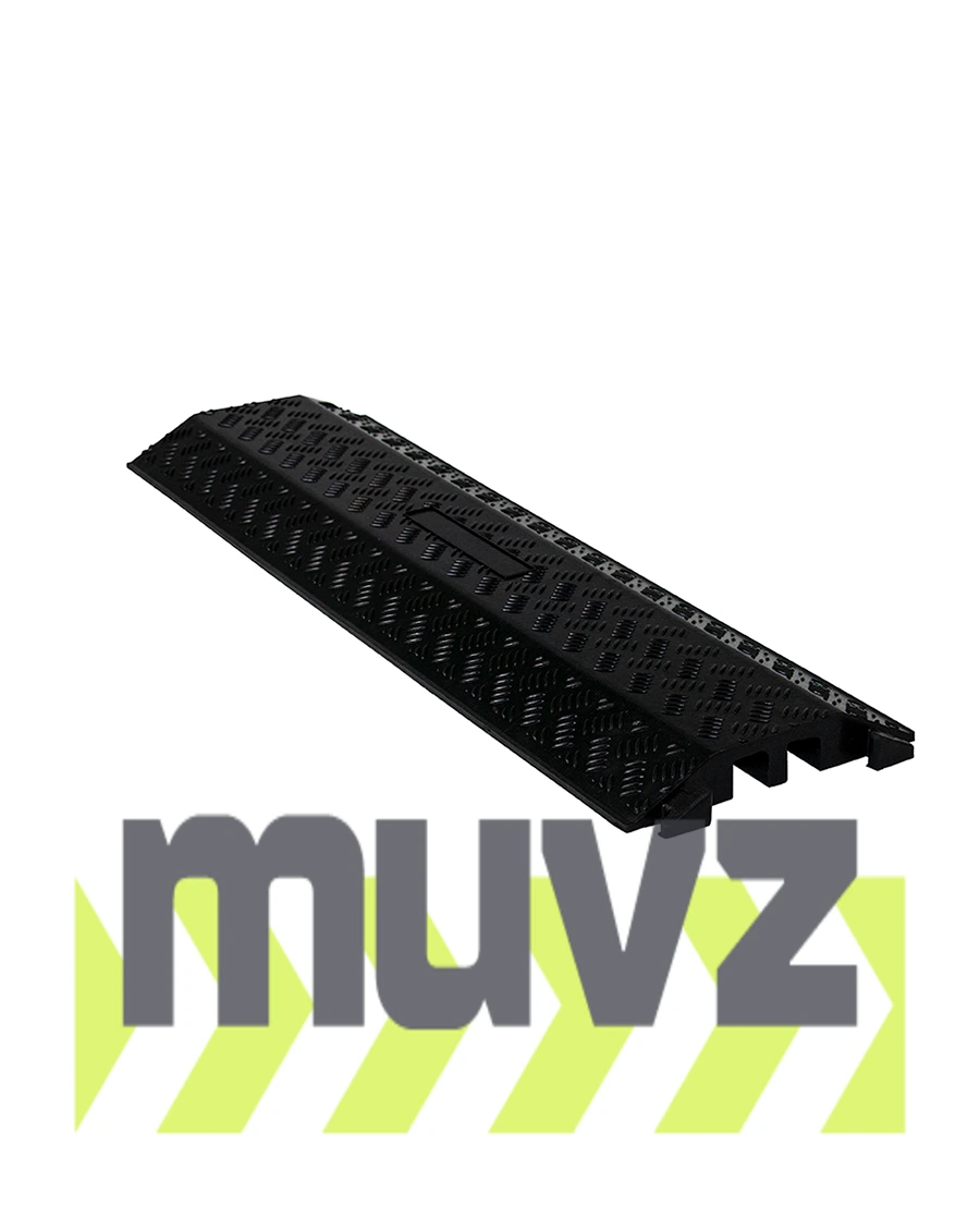 Armor Series, Rubber, 2-Channel, Drop Over Cable Protector