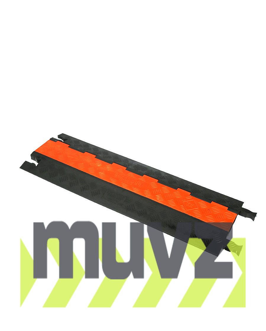 Guard Dog 36\" Orange\u0026 Black, Low Profile, Two (2) Channel Cable Protector (up to 0.75\" OD Cables)