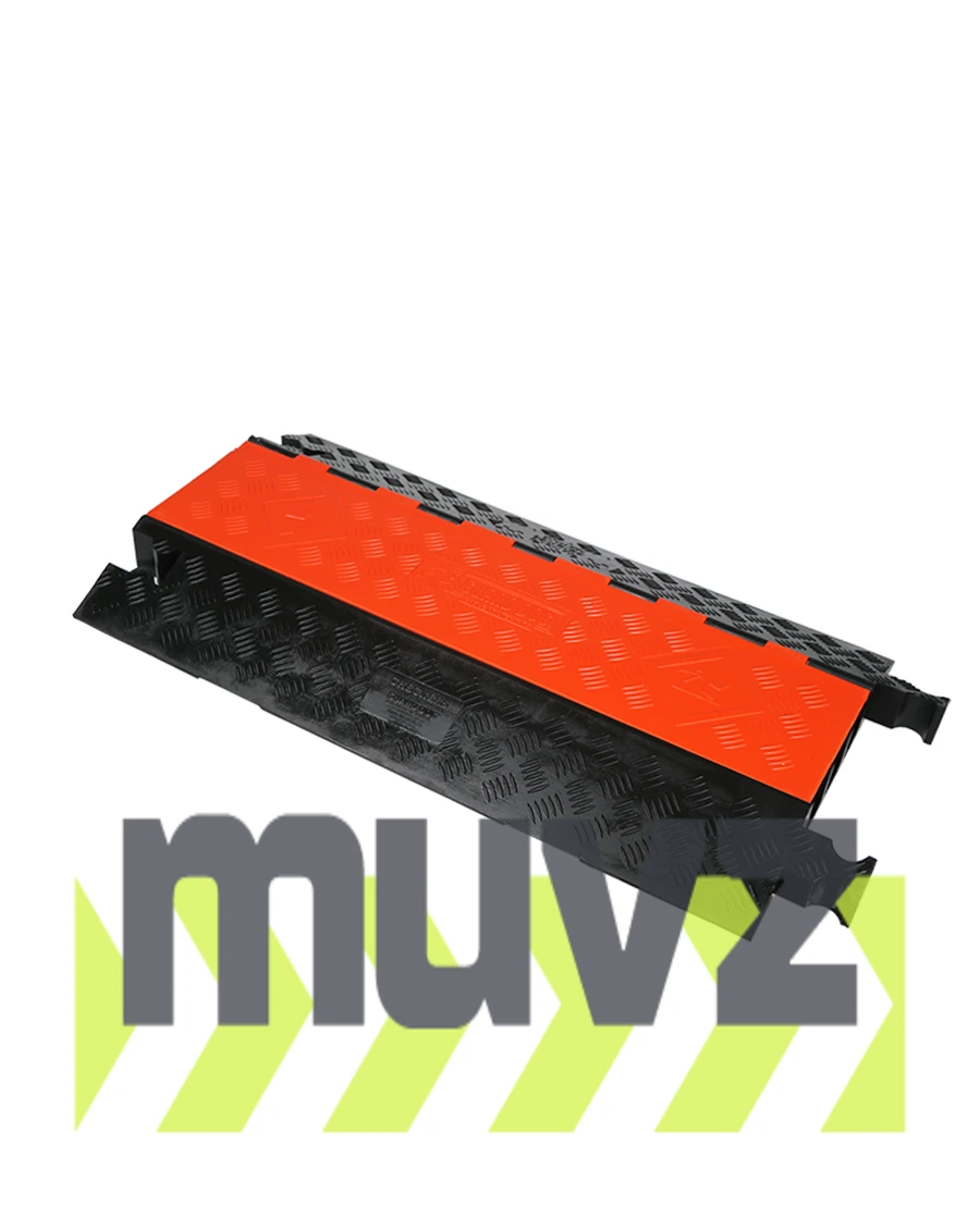 Guard Dog 36\" Orange\u0026 Black, Medium Duty, Three (3) Channel Cable Protector (up to 2.25\" OD Cables)