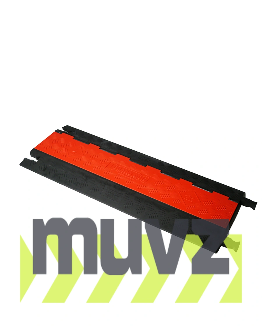 Guard Dog 36\" Orange\u0026 Black, Low Profile, Three (3) Channel Cable Protector (up to 0.75\" OD Cables)