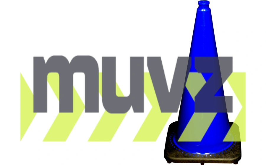 28\" Blue 7.0 lb. Traffic Cone