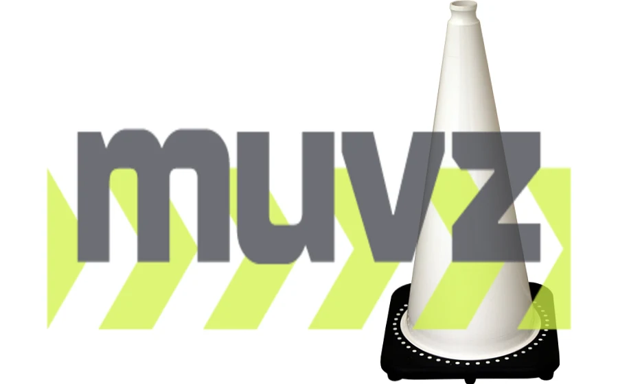 28\" White 7.0 lb. Traffic Cone