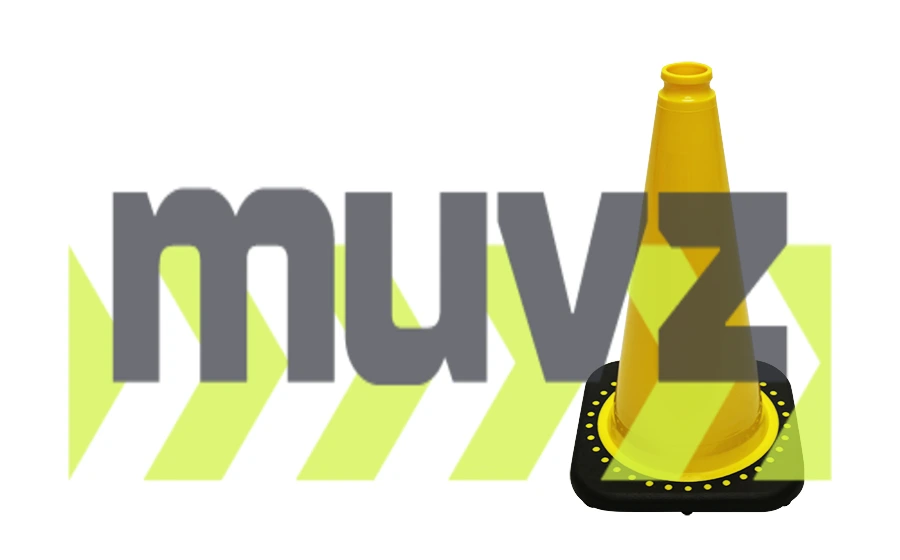 Yellow 18\" Black Base Cone