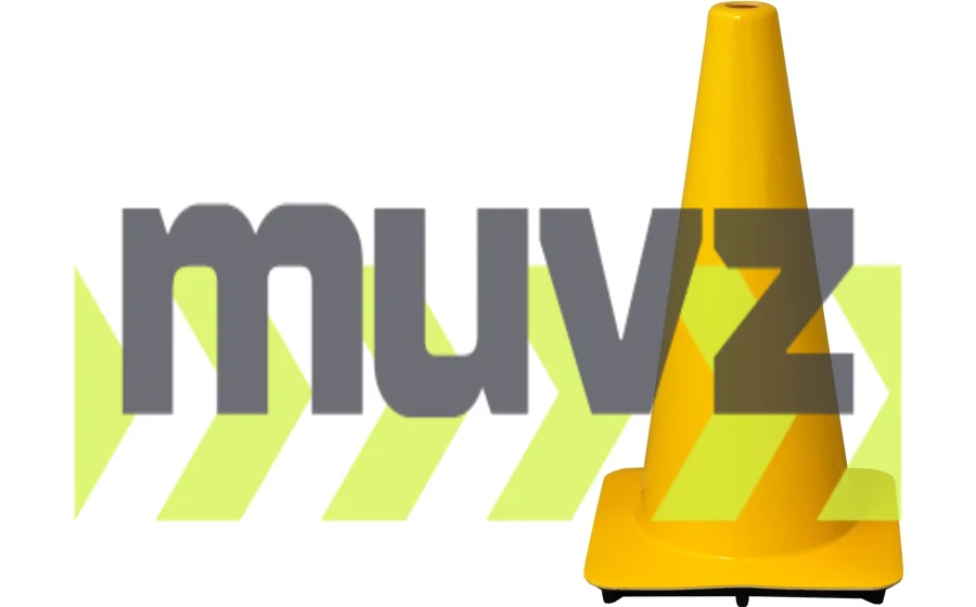 Yellow 18\" Flow Molded Traffic Cone
