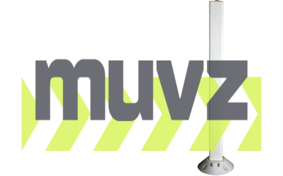 White Pexco Premium Poly-Urethane Delineator Post