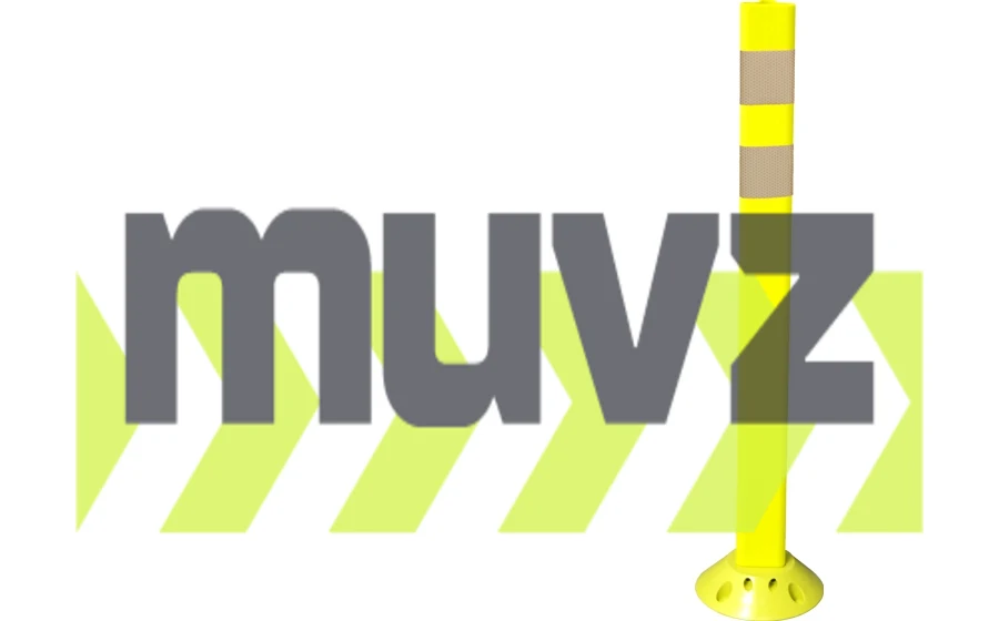 Yellow Pexco Premium Poly-Urethane Delineator Post