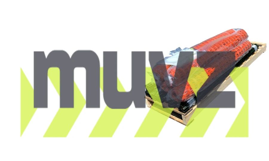 Complete 100\u0027 Orange Standard Construction Fence Kit (Fence, Posts \u0026 Zip Ties)