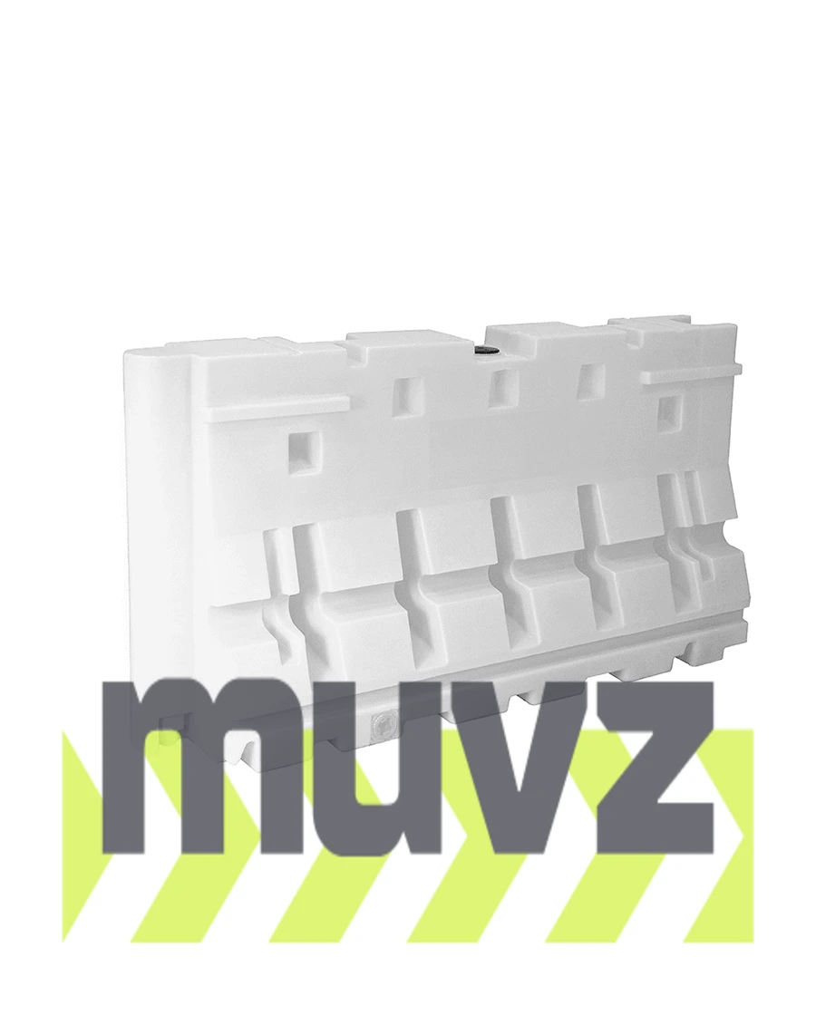 White, 100 Lb. \u0027Lite-Weight\u0027, Jersey Style Barricade