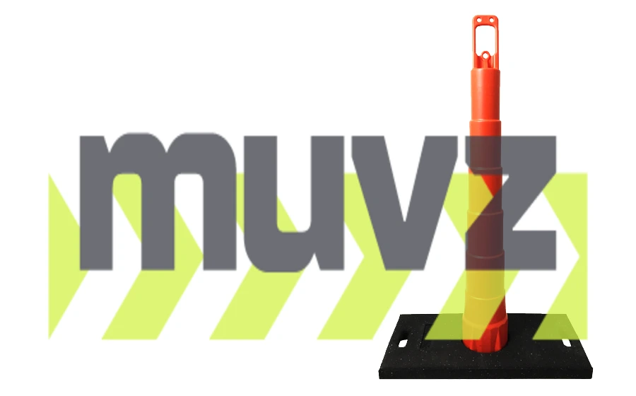 42\" Channelizer Cone with 30 Lb. Recycled Rubber Base