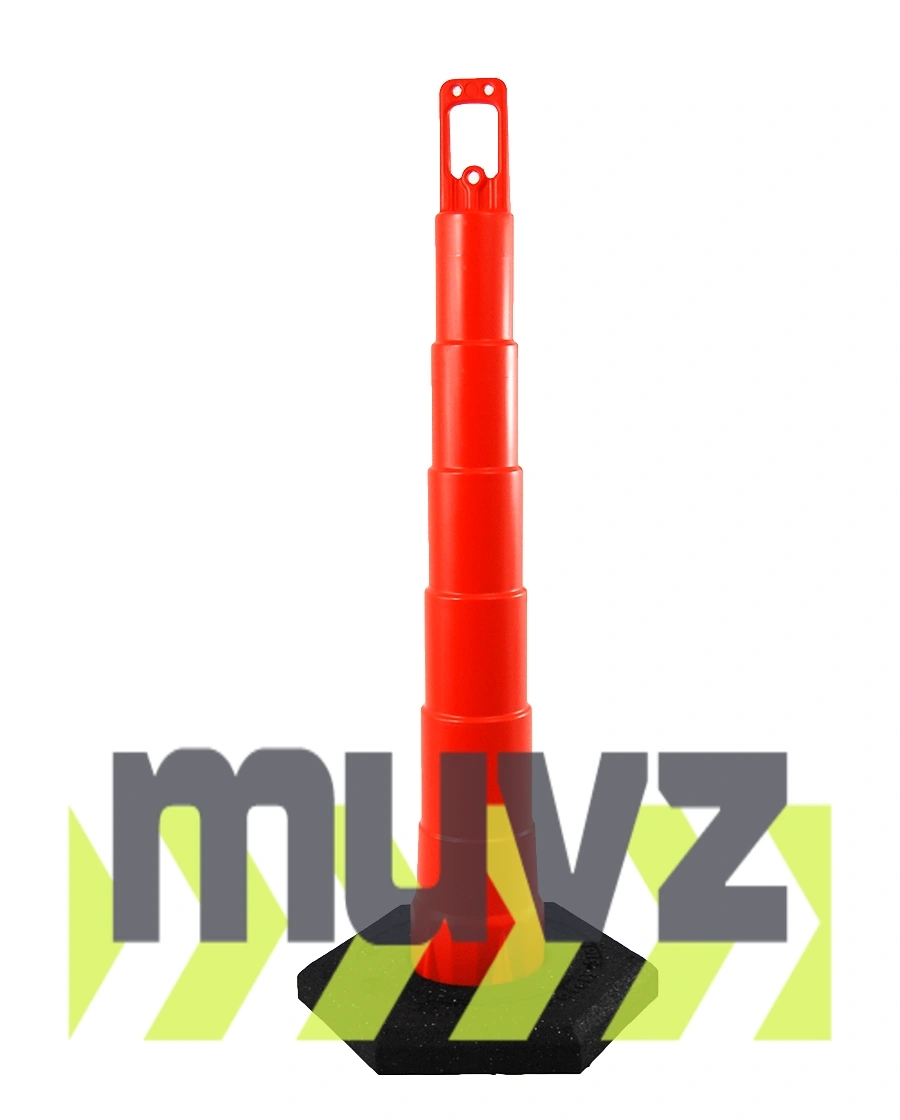 42\" Channelizer Cone with 16 Lb. Recycled Rubber Base