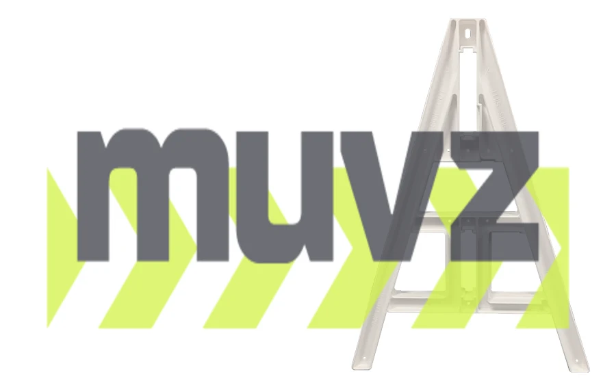 44\" Tall, Economy A-Frame Rail Holder